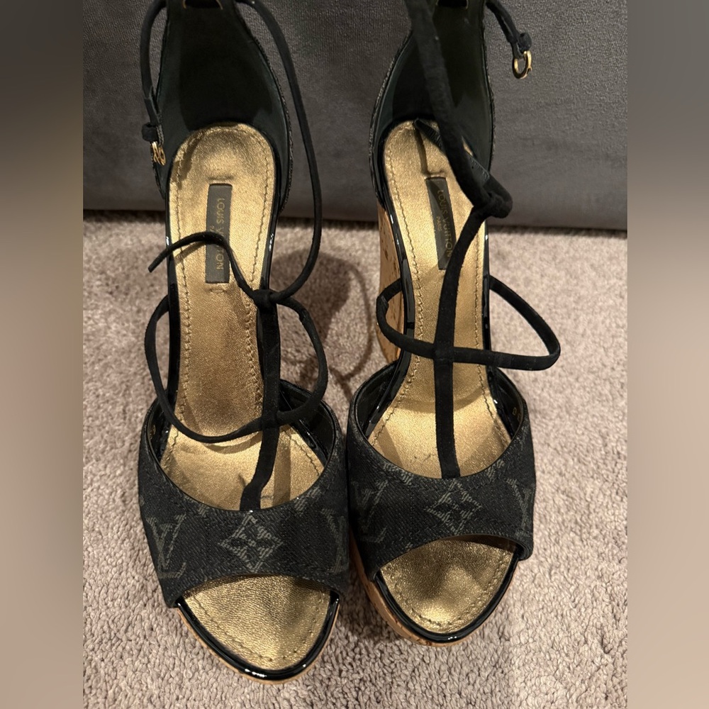 LOUIS VUITTON Wedge Heels - Denim